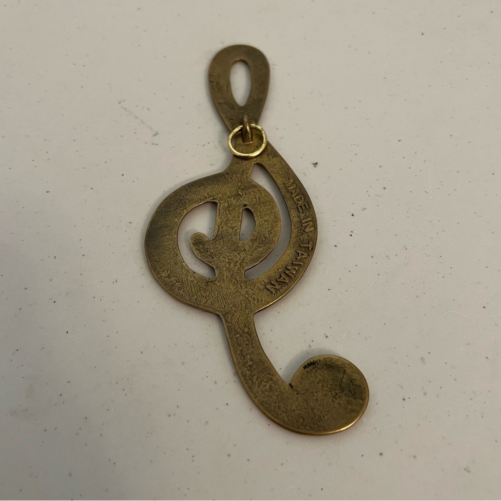 Vintage Brass Treble Clef - Picture 3 of 7
